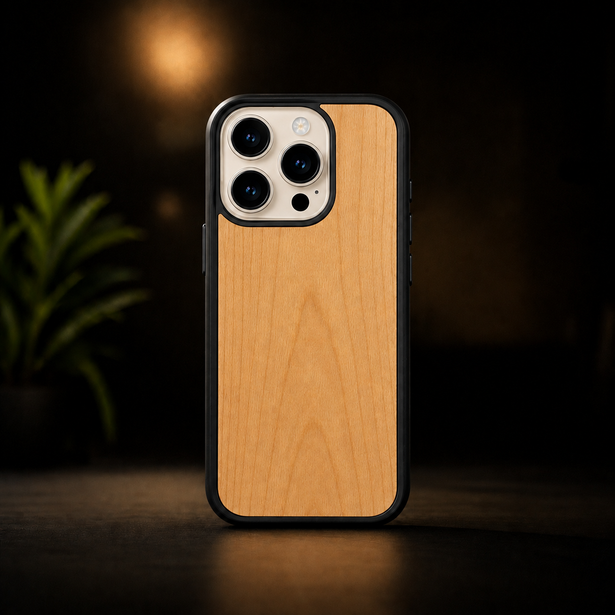 Чехол iPhone 16 Pro Вишня (дерево)
